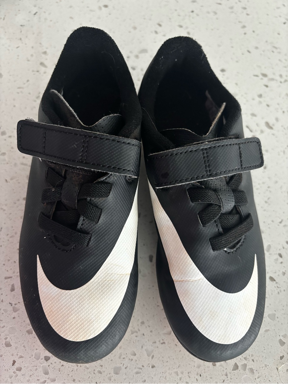 Kids Nike Soccer Cleats with Hook-and-Loop Strap